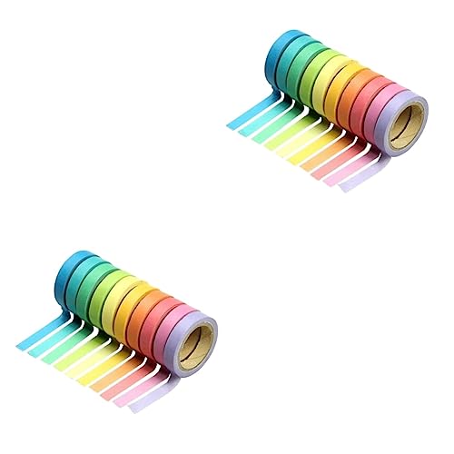 HAPINARY 40 Rollen Washi Tape zum Verpacken von Geschenken farbiges Abdeckband Partygeschenke Fotoalbumband the washi tape farbiges klebeband Deko-Washi-Tape papierklebeband selber machen von HAPINARY