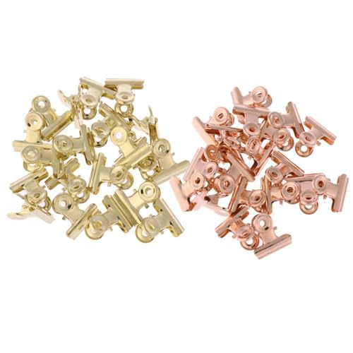 HAPINARY 40er-pack 20 Mm Rosy Binder Clips Metall Büroklammern Für Bürobedarf Schule Finanz Binder Clips von HAPINARY