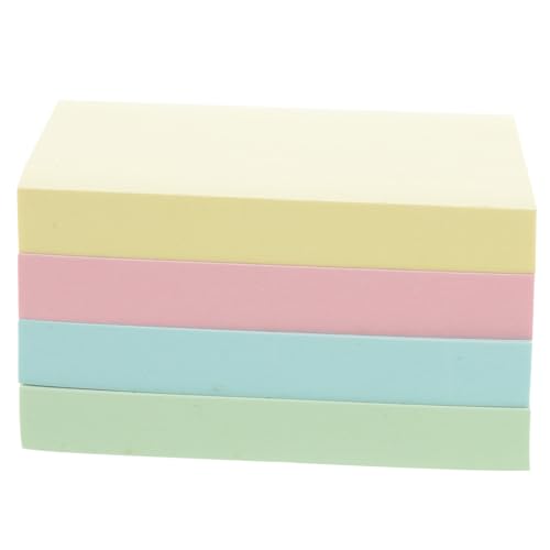 HAPINARY 400 Stück Sticky Color 400Stk quadratische Haftnotizen Aufkleber für Haushaltsnotizen sticky notes book notizblock Memo-Aufkleber für die Schule Büro-Notizblöcke Papier von HAPINARY