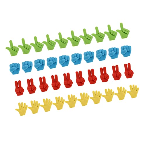 HAPINARY 40st Finger Radiergummi Spielpreise Radiergummis Aus Gummi Mini-neuheits-radierer Radiergummi Für Die Schule Stein Papier Schere Radiergummis Geschenkfüllung Miniatur Mäppchen Kind von HAPINARY