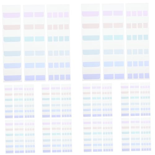 HAPINARY 420 Stk Index-aufkleber Markieren Sie Leseaufkleber Klebrige Seiten-tags Professionelle Satzmarkierer Klebrige Satzmarkierungen Klebrige Lesestreifen Lernzubehör Das Haustier von HAPINARY