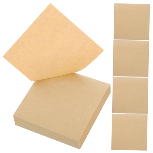 HAPINARY 5 Haftnotizen sticky notes book sticky notes tabs Haftnotizbuch bürozubehör notitzzettelblock Notizblock für Taschen selbstklebende Notizblöcke Mehrzweck-Klebestreifen Papier Brown von HAPINARY