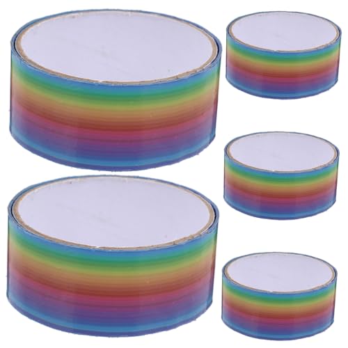 HAPINARY 5 Rollen Ballband Klebebänder Zum Herstellen Von Kugeln Farbige Kugelbänder Farbige Bänder Selber Machen Wandklebestreifen Regenbogen-tape-ball Farbiges Abdeckband Polypropylen von HAPINARY