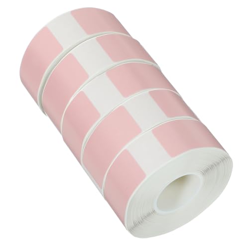 HAPINARY 5 Rollen Etikettenaufkleber -versandetikett Thermische Aufkleber Etikett Liefern Punkt Versandetiketten Lebensmitteletiketten Liste Thermal- Rosa Thermosynthetisches Papier von HAPINARY