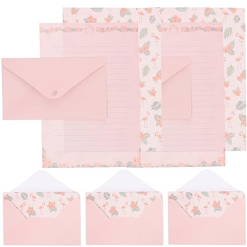 HAPINARY 5 Sätze Umschlagset briefumschläge set hochzeitseinladung geburtstagskarte geburstagskarte A5-Grußkarte Retro-Briefpapier Briefumschlag aus Briefpapier stationäre Versorgung Rosa von HAPINARY