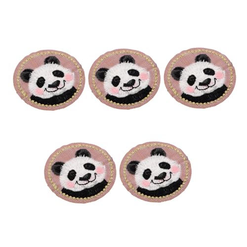 HAPINARY 5 Stück Näh Stickerei Aufkleber Näh Applikationen Panda Kleidungsflicken Jeans Reparaturflicken Bügelflicken Flicken Für Kleidung Entzückender Aufnäher Bügelflicken Für von HAPINARY