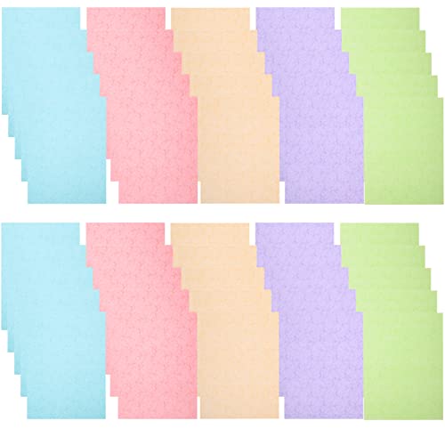 HAPINARY 50 Blatt Druckerpapier Gemustertes Papier Pastell Pergament Druckbar Farbpapier Für Drucker Malpapiere Farbiges Kartonpapier Bunte Faltpapiere Druckpapier Masse Buntes Faltpapier von HAPINARY