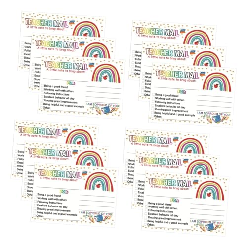 HAPINARY 50 Stück Anreizkarten Postkarten Klassenzimmer Belohnungskarten Lehrerbedarf Motivationskarten Für Kinder Must Haves Für Grundschullehrer Karteikarte Für Besseres Verhalten von HAPINARY