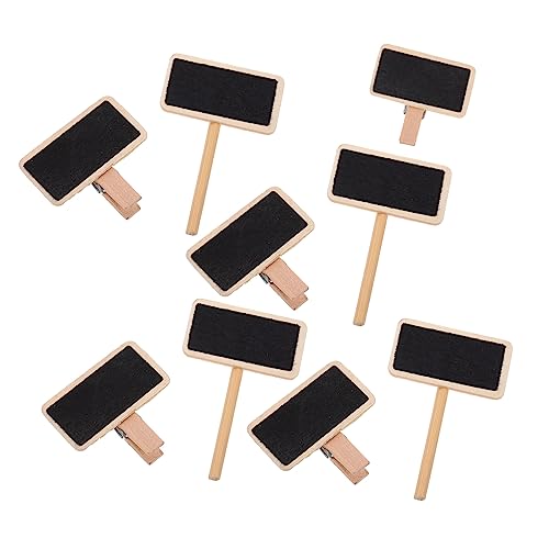 HAPINARY 50 Stück Kleine Tafel-haftnotizen Memo-clips Mini-tafelclip Mini-kreidetafel-clips Tafelschild Für Den Tisch Kreideklammer Klemmen Beachten Tafelzeichen Haftnotizen-tabs Holz von HAPINARY