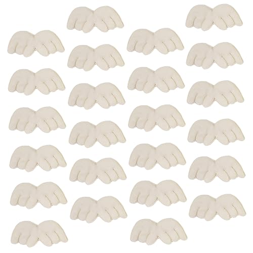 HAPINARY 50Pcs Weiße Flügel Geformte Flecken DIY Accessoire Angel Wing Patch Plüsch Angel Flügel Dekore von HAPINARY