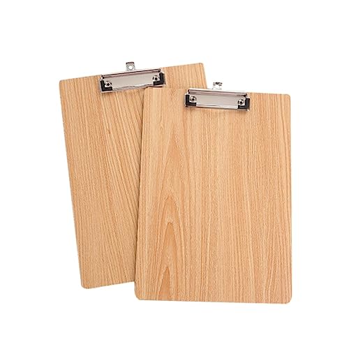 HAPINARY 5St A4-Klemmbrett schreibtafel buchstabentafel clipboard write board schreibtsichunterlagen schreibtablet schreibwaren Zwischenablage schreiben Hölzern von HAPINARY