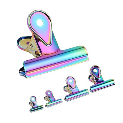 HAPINARY 5St Büroklammern papierklemmen kartenclip Farbige klemmzwingen metall karten clip metallclips große Bindeklammern Clips Klemmen Gel Rohr Jumbo Kupferklammer Papierklammer von HAPINARY