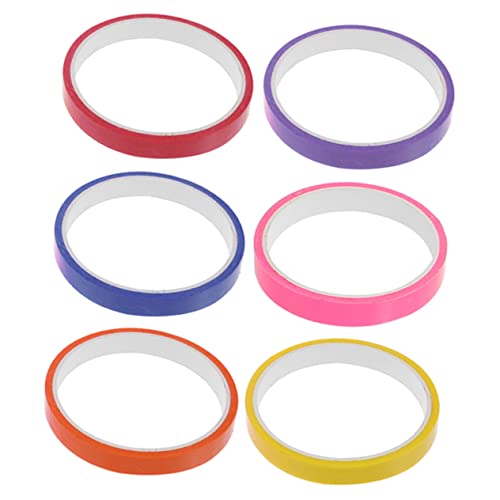 HAPINARY 6 Rollen klebriges Ballband weißes Isolierband Aufkleberband für Haustiere stressabbau dekompressionsspielzeug Klebeband klebrige Ballbänder Plastik von HAPINARY