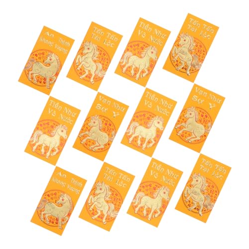 HAPINARY 60 Stück Rote Umschläge Jahr Des Pferdes Goldfolie Lunar Year Umschläge Traditionelle Spring Festival Geldumschläge Geschenkumschläge für Familie Freunde HAPINARY 60 Stück Rote Umschläge Jahr Des Pferdes Goldfolie Lunar Year Umschläge Traditionelle Spring Festival Geldumschläge Geschenkumschläge für Familie Freunde von HAPINARY