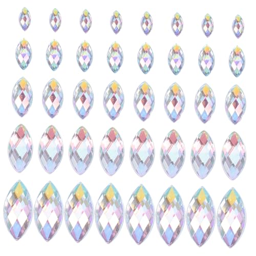 HAPINARY 600 Stück Diamant-Edelstein nail art steine Farbige Strasssteine DIY Schmucksteine Strass Aufkleber Schmuck Zubehör edelsteine Kristallnagelkunst Juwelen für DIY-Projekte Acryl von HAPINARY