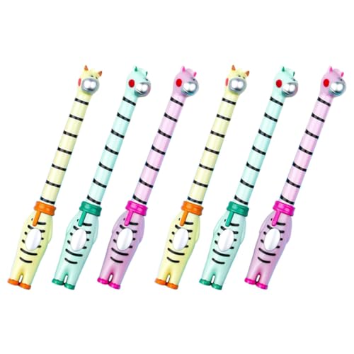 HAPINARY 6St Gel Stift kugelschreiber schreibutensilien schreibkladde sign pen Unterschrift Stift Zauberstab Hasenstifte Zeichenstifte Signierstifte schöner Giraffenstift Plastik von HAPINARY