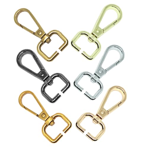 HAPINARY 6St Taschenhaken bag straps taschengürtel carabiner hook Taschenverschluss Karabiner Beutelverschließer Handtaschenriemen Taschengurt-Verbindungsschnalle Riemenschnallen Metall von HAPINARY