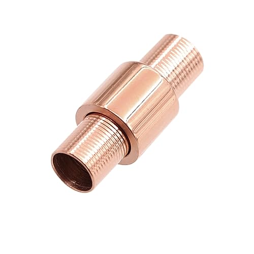 HAPINARY 6mm Titanstahl Magnetverschluss Schmuckdraht Verbindungsstücke Armbandverschluss DIY Schmuckzubehör Für Zuhause Und Bastelbedarf Roségold von HAPINARY