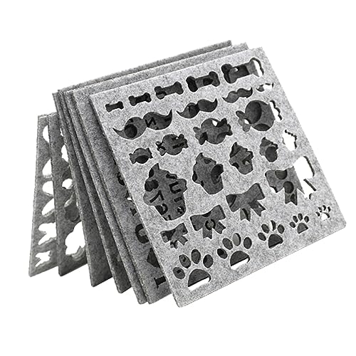 HAPINARY 7Stücke Teiliges DIY Craft Stencil Applique für Nadelfilz Hochwertige Schablonen für Anfänger mit Verschiedenen Motiven für Handarbeiten und Filzprojekte HAPINARY 7Stücke Teiliges DIY Craft Stencil Applique für Nadelfilz Hochwertige Schablonen für Anfänger mit Verschiedenen Motiven für Handarbeiten und Filzprojekte von HAPINARY