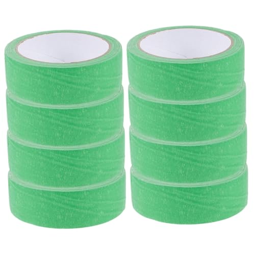 HAPINARY 8 Rollen Abdeckband aufkleberpapier seidenband schienbeinschoner tape painting zubehör dekoäste Nadelstreifenband Malerband selbstgemachtes abklebeband Beschriftungsbänder Green von HAPINARY