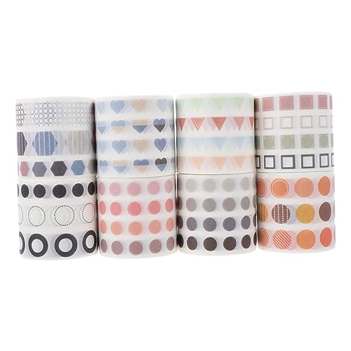 HAPINARY 8 Rollen Washi-Tape scrapbook scheckheft verkleidungsaccessoires scrapbbok Klebeband Set süßes Klebeband Aufkleber für Partytüten Vinyl dekoratives Papierband DIY Washi Tape von HAPINARY