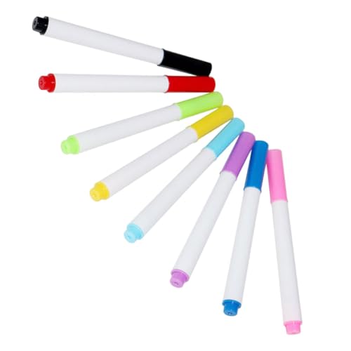 HAPINARY 8 Stück Löschbare Whiteboard Marker Löschbarer Stift Feine Spitze Whiteboard Stifte Trocken Abwischbare Marker Kinder Malmarker Klassenzimmer Whiteboard Stifte Whiteboard von HAPINARY