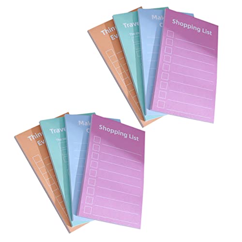 HAPINARY 8 notizpapierplaner Erinnerungsblöcke kleine Einkaufslisten Lesen von Seitenmarkierungen schöne Memo-Sticker sticky notes book büromaterial tragbare Notizzettel Schülerbriefpapier von HAPINARY