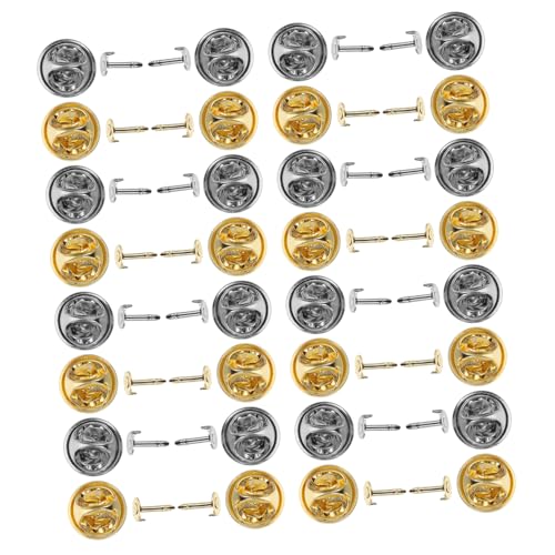 HAPINARY 80 Satz Spurs-schmetterlings-hut Schmetterling-pin-rücken Reißzwecke Für Kabelbinder Gitarrenrollenmutter Schmetterlings-clutch-krawatte Reversnadel-rückseiten Diy-pins Metall von HAPINARY