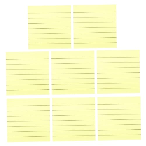 HAPINARY 800 Blatt Haftnotizen Klebeband selbstklebend Pads schreibbar Auslauf Pastell notizhefte the notebook buch notiztafel Haftnotizblöcke gefüttert Memo fluoreszierendes Papier Yellow von HAPINARY