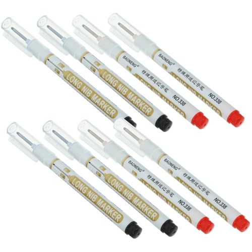 HAPINARY 8St Markierstift Textmarker Stifte Holzbearbeitungsmarker Griff riesiger Stift Tischlerstifte buntstifte markus ertelt radierer stift marker pen Holzmarker Markierungsfarbe Plastik von HAPINARY