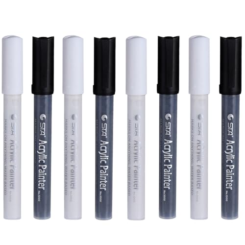 HAPINARY 8st Aquarells Tift Marker Textmarker Marker Zum Färben Von Wasser Kunstmarker Malen Acrylmarker Stifte Markierungsstifte Für Das Handwerk Farbmarker Stift Acrylstifte Plastik von HAPINARY