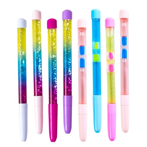 HAPINARY 8st Stift Unterschreiben Stifte Für Kinder Feenstab-stift Zarter Treibsandstift Schwarzer Gelstift Kugelschreiber Farbige Gelstifte Glatte Schreibstifte Rosa Stift Plastik von HAPINARY