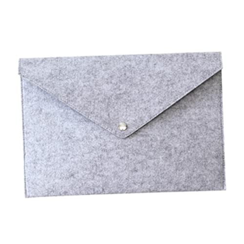 HAPINARY Aktentasche im Letter-Format Geldbörse Ordnerhalter für die Wand wiederverwendbar Fall felt file folders Filzmappe für Schule Aktenordner aus Filz Dokumenten-Tragetasche Light Grey von HAPINARY