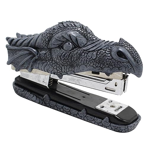 HAPINARY Alligator-Hefter lustiges Briefpapier Halloween-Schlüsselanhänger dekoriert Bürozubehör Horror office organizer büroorganizer Schulbriefpapier Krokodil-Modellierhefter Harz Grey von HAPINARY