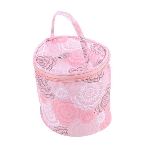 HAPINARY Aufbewahrungstasche Aus Wolle Häkelorganisator Aufbewahrungstasche Für Garn Aufbewahrungstasche Für Strickgarn Stricktasche Garnbeutel Garn Tragetasche Häkeltasche Polyester Rosa von HAPINARY