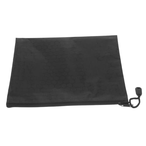 HAPINARY Aufbewahrungstasche Netz-aktentasche Mit Reißverschluss Dokumententasche Mit Reißverschluss Dokumententaschen Mesh-taschen Reißverschlusstasche Papiertüte Black Oxford-stoff von HAPINARY