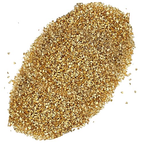 HAPINARY Bastel Material Klobiger Glitzer Metallspäne Für Epoxid Metallspäne Für Das Handwerk Kristallperlen Mini-perlen Klobige Glitzerchips Metallische Mini-chips Epoxy-füller Golden Glas von HAPINARY