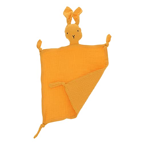 HAPINARY Beruhigendes Handtuch aus reiner Baumwolle Mädchen Sommerdecke Babydecke schmusedecke -kuscheldecke Sicherheitsdecke aus Baumwolle Tröster Yellow von HAPINARY