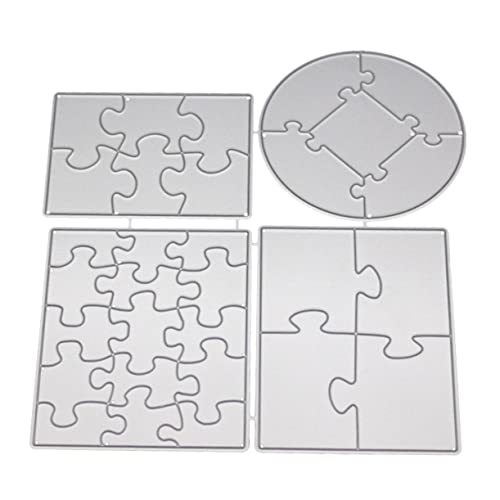 HAPINARY DIY Puzzle Stanzschablone Aus Karbonstahl Prägeschablonen Für Scrapbooking Karten Und Bastelprojekte Stanzformen Zum Schneiden Und Embossen Für Kreative Dekorationen von HAPINARY