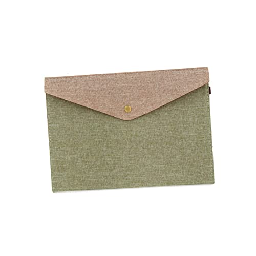 HAPINARY Dateiordner aufbewahrungssack storage pockets bürobedarf druckknopfverschluss stifte orgenaiser document holder Dokumentenkoffer Dokumentenorganisator Aktenordner aus Papier Green von HAPINARY