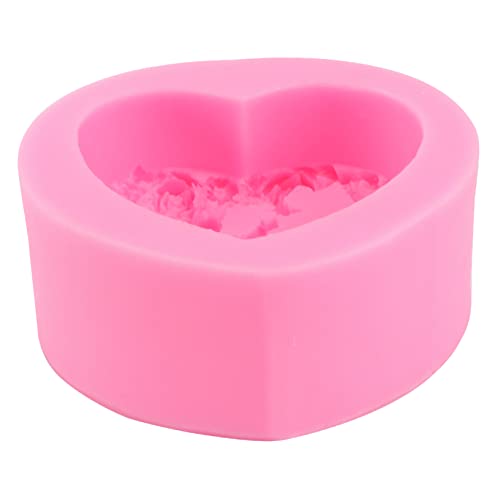 HAPINARY Herzförmige Backform Kreatives Cake Mould Für Fondant DIY Schokolade Und Seifen Perfekt Für Valentinstag Und Besondere Anlässe Pink von HAPINARY