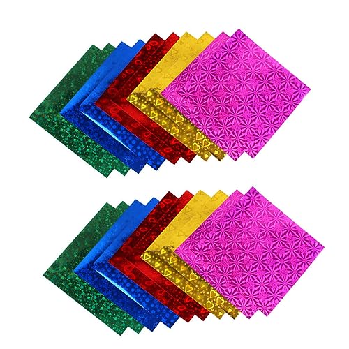 HAPINARY Glitzerndes Origami Buntes Faltpapier Für Kinderhandwerk 2 Packungen à Ideal Für DIY Bastelprojekte Und Kreative Kunstideen von HAPINARY