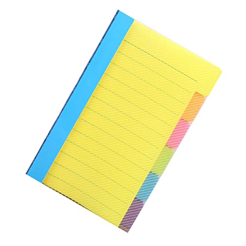 HAPINARY Haftnotizbuch Aufkleber Lesezeichen Notizblöcke Etiketten Halter Für Schreibtisch Klebestreifen Pastell Textmarker Notizblock Studieren Notizblock Für Zuhause Yellow Papier von HAPINARY