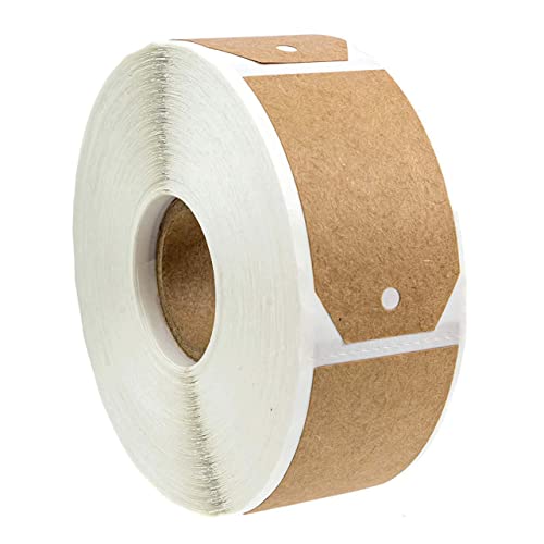 HAPINARY Etiketten Aus Kraftpapier Selbstklebende Aufkleberanhänger für Die Organisation Vintage-aufkleber 300 /rolle 3 X 5 Cm Handgeschriebene Aufkleberetiketten Büro Küche Schreibwaren von HAPINARY