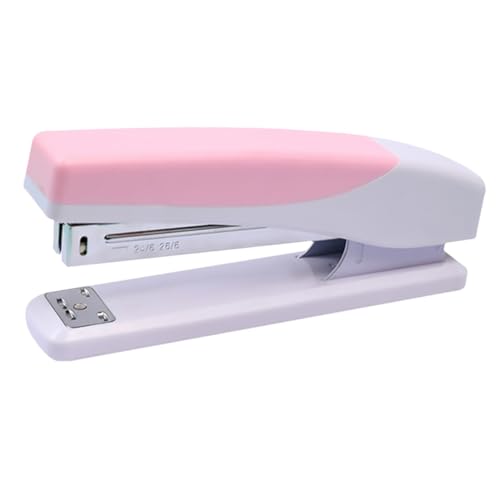 HAPINARY Hefter Büroprodukt weißer Schreibtisch Tischständer Schreibtisch-Organizer tragbares Büro office organizer büro organizer tackermaschine Büro muss haben Bürobedarf Gummi Rosa von HAPINARY