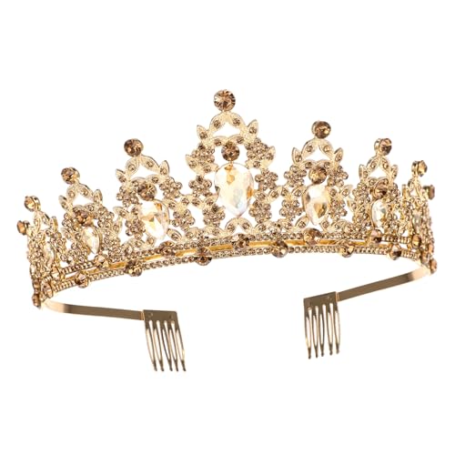 HAPINARY Hochzeitskrone Aus Strass Für Die Braut Elegante Tiara Mit Glitzer Für Verlobung Hochzeiten Und Prinzessinnen Mottopartys Ideal Für Kindergeburtstage Und Festliche Anlässe von HAPINARY