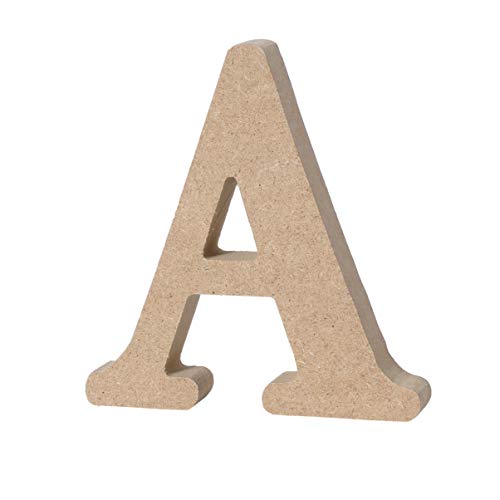 HAPINARY Holzbuchstaben A Für Kinderzimmer Dekorative Holzbuchstaben Für Wände Alphabet Buchstaben Aus Für Hochzeiten Partys Und Wohnräume Naturfarbene Buchstaben Deko von HAPINARY