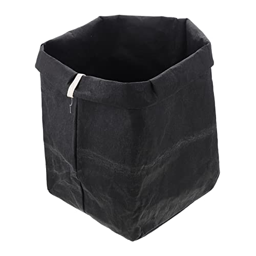 HAPINARY Kraftpapier fundtasche frischhaltebeutel obstsäcke brotsäckchen flowerpot Netz Sparer produzieren Aufbewahrungstasche für Toastbrot Exquisite Organisationstasche Papiertüte Black von HAPINARY