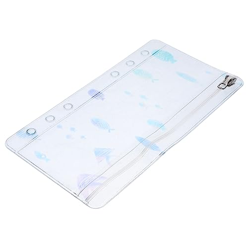 HAPINARY Loseblatt-notizbuch Ordnertaschen Mit 6 Löchern Wiederverwendbare Zip-beutel Wiederverwendbare Reißverschlusstaschen Bikini-clip-ersatz Reißverschlusstasche Für Scrapbooking Pvc von HAPINARY