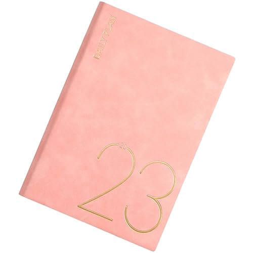 HAPINARY Notizbuch schülerkalender büromaterial notebooks Studienplaner the notebook buch Kalenderplaner Geschäftskalender 2023 Liste Terminkalender Datum Notizblock Dowling-Papier Rosa von HAPINARY